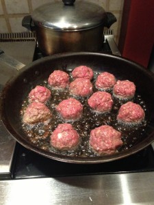 Homemade meatballs
